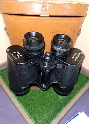 Вінтажний японський бінокль pathescope 10x50 з кофром (ретро)