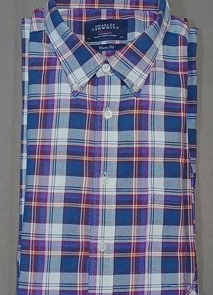 Комір 45 см  charles tyrwhitt size  xl 
щільна картата  сорочка  classic fit