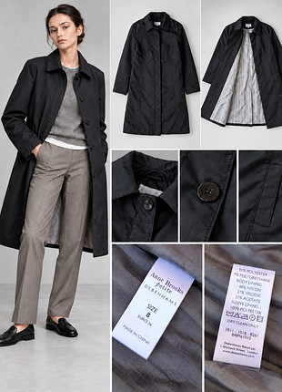 Черный женский плащ anne brooks petite debenhams, тренч, классический прямой плащ