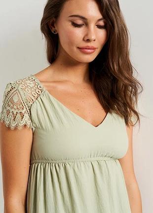 Платье миди летнее женское h&amp;m 0858854 xs оливковое (sz2000215060859) (267312697)