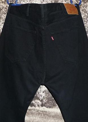 Большие длинные черные джинсы "levi's 501" premium w40 l34 пояс-105см.