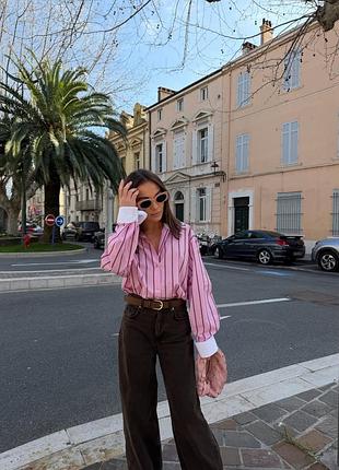 🎀 контрастная рубашка от zara 5