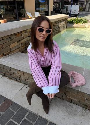 🎀 контрастная рубашка от zara 2