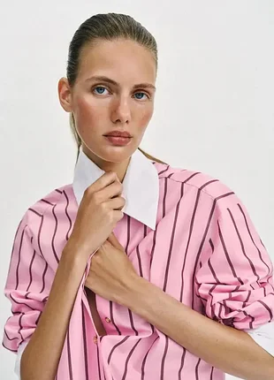 🎀 контрастная рубашка от zara 7
