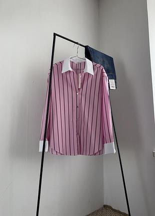 🎀 контрастная рубашка от zara 8