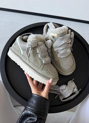Жіночі ugg lowmel sneakers olive grey \ уггі ловмел зелені сірі 36 37 38 39 40 41