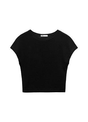 Базовий котоновий топ zara