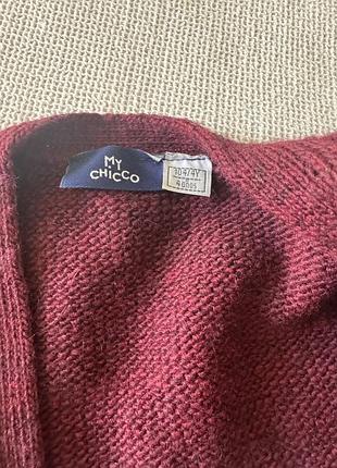 Chicco теплий кардиган кофта на дівчинку 4
