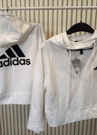 Худі жіноче adidas біле 2
