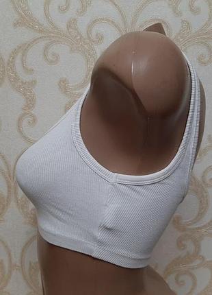Короткий топ у рубчик zara 5