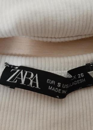 Короткий топ у рубчик zara 8