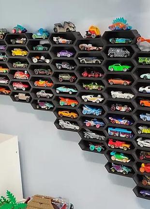 Полиця, гараж, коробка для hot wheels