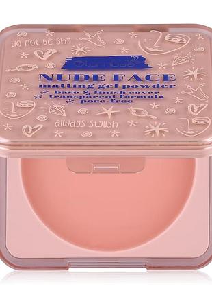 Гелевая пудра для лица glambee nude face матирующая, 10 г