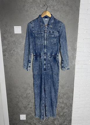 Джинсовий комбінезон на змійці&denim, s