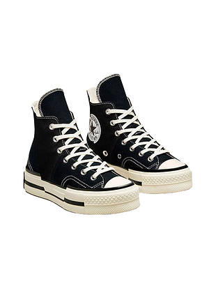 Converse chuck 70 plus high black white, високі кеди