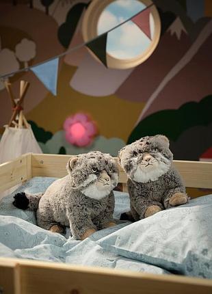 М'яка іграшка ikea alptall кіт сірий 31 см 2