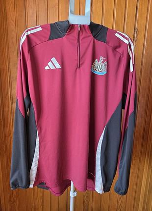 Спортивна кофта чоловіча adidas newcastle united бордова, чорна 2xl