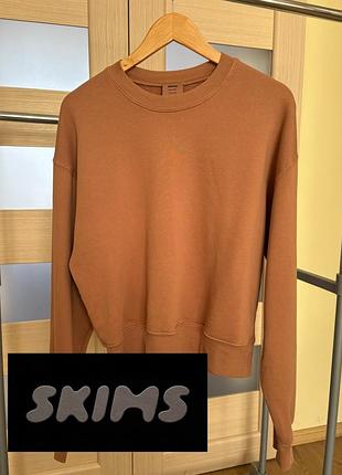 Оригінальний світшот skims cotton fleece the pullover, розмір l (оверсайз)