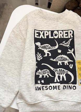 Світшот утеплений для хлопчика 🦕 2