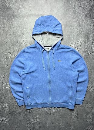 Vintage винтажное зип худи lacoste лакоста big logo size xl размер хл