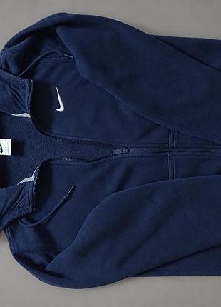 Кофта чоловіча nike на блискавці з капюшоном, синя,розмір s по бірці, але підійде і на m. на зріст 178 см сиділа чудово.