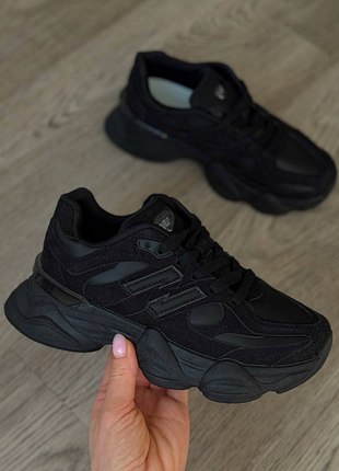 🖤 new balance 9060 black - стильная модель с массивной подошвой и комфортной утеплением.
