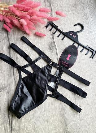 Сексуальні трусики з еко-шкіри з лімітованої серії  🗝️privat collection🗝️від  ❤️‍🔥hunkemoller ❤️‍🔥