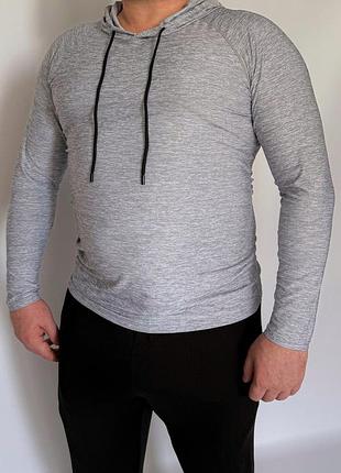 Мужская толстовка для любого телосложения flex hoodie apmi серый 3xl