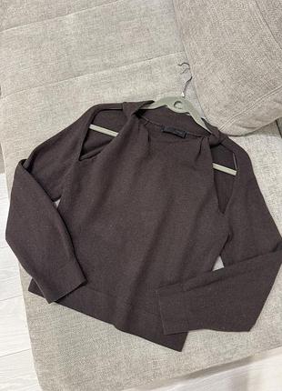 Шоколадний светр zara 4