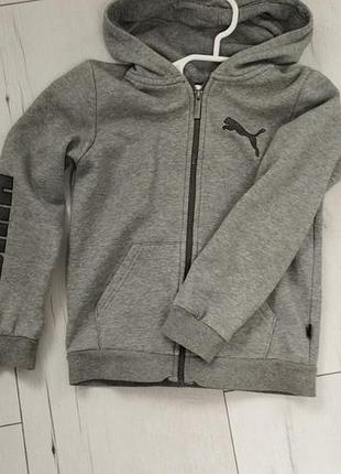 Худі для хлопчика puma сіре, розмір 140