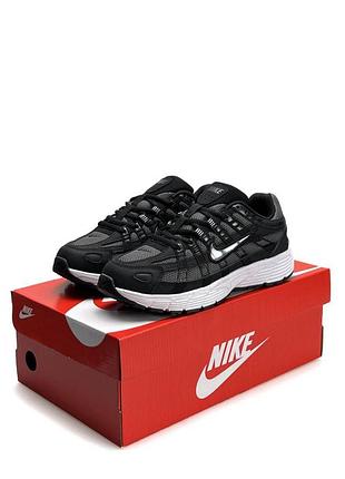 Жіночі кросівки nike p-6000 w black grey white