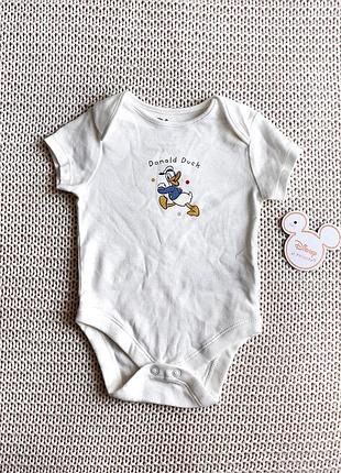 Новий дитячий боді donald duck, бавовна, на 0-3 місяців