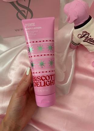 Парфумований лосьйон для тіла biscotti delight victoria's secret pink, usa