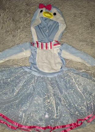Платье пингвин на 4-5 лет