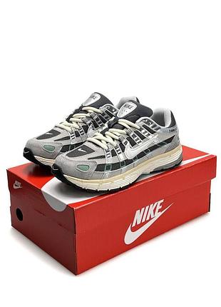 Жіночі кросівки nike p-6000 w grey black green
