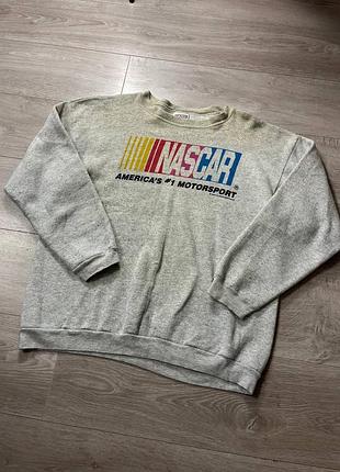 Винтажный свитшот мерч nascar 1990 tultex usa