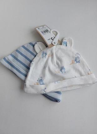 Набір 2шт шапочки mothercare для хлопчика 1-3м