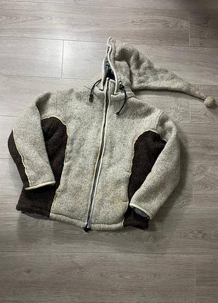 Винтажная плотная шерстяная куртка в стиле coogi