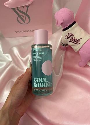Парфумований спрей для тіла cool & bright fragrance mist victoria's secret pink usa