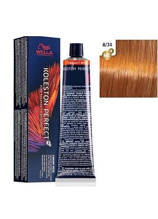 Крем-краска для волос wella koleston 8/34, 60мл