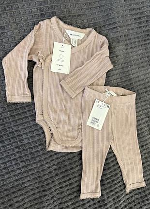 Комплект боді і легінси h&m adorables next 4-6 міс 68 см