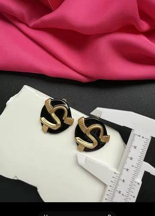 Акцентные серьги с маркировкой скиапарелли 8