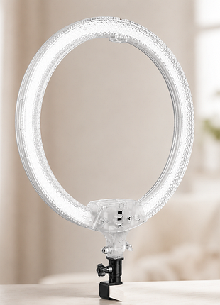 Кольцевая лампа 56 см rgb rd-22 crystal diamond lamp/ двусторонняя цветная лампа для селфи/ лампа блогера