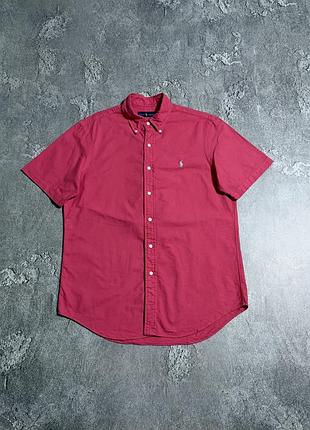 Сорочка polo ralph lauren m розмір коротка рукав рожева