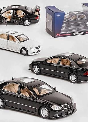 Машина gt - 2045 (72/2) "авто експерт" 2 цвета, металлопластик, 1:32, свет, звук, инерция, открываются двери, багажник, капот, в