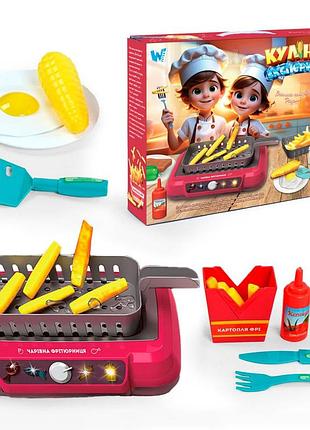 Кулінарні експерименти 24299 (18) "wtoys", підсвічування, звукові ефекти, 13 аксесуарів, продукти змінюють колір, кухонне начиння,