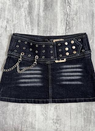 Жіноча міні-спідниця dollskill y2k вінтажна джинсова