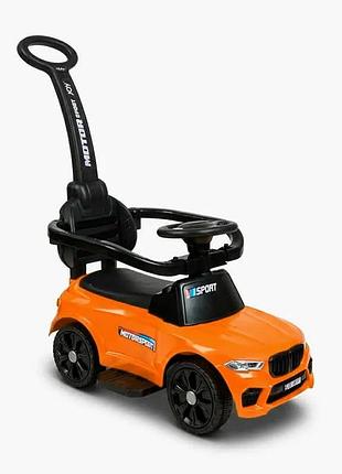 Толокар joy m-70650 (1) підсвічування та музика, захисний бампер та батьківська ручка, в коробці
