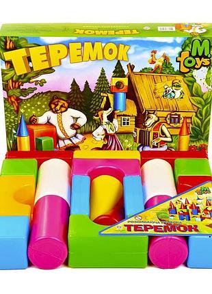 Теремок мал. 08081 (12) 19 деталей, в коробке "m toys"