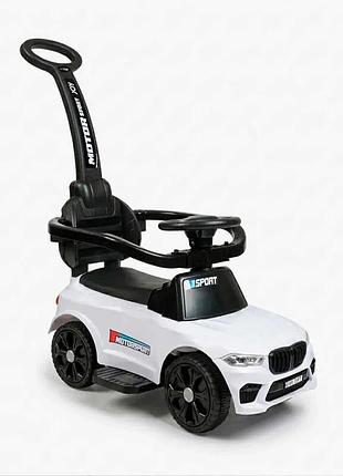 Толокар joy m-40854 (1) підсвічування та музика, захисний бампер та батьківська ручка, в коробці